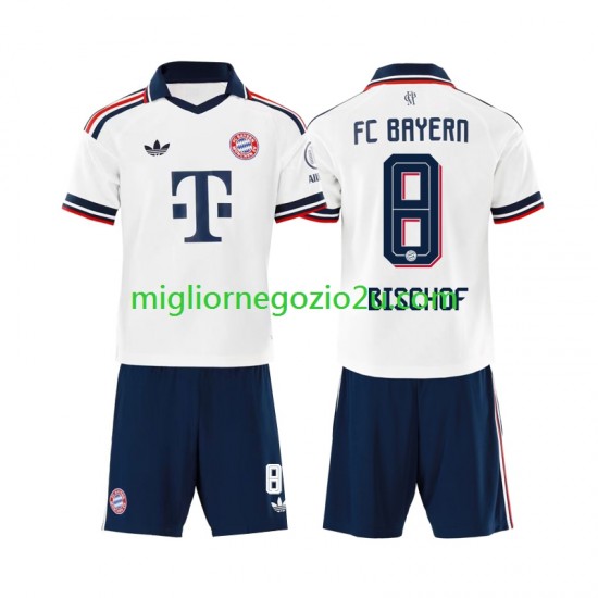Maglia FC Bayern München Tom Bischof 8 Bambino Trasferta Divisa 2026-2027 Manica Corta