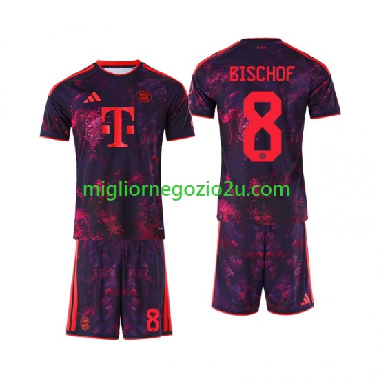Maglia FC Bayern München Tom Bischof 8 Bambino Terza Divisa 2026-2027 Manica Corta