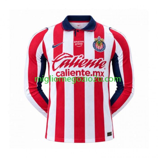 Maglia CD Guadalajara Uomo Casa Divisa 2026-2027 Manica Lunga