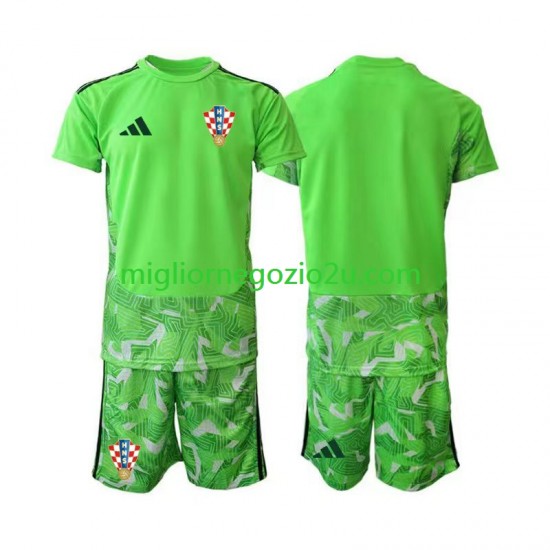 Maglia Croazia Portiere Bambino Casa Divisa 2026-2027 Manica Corta