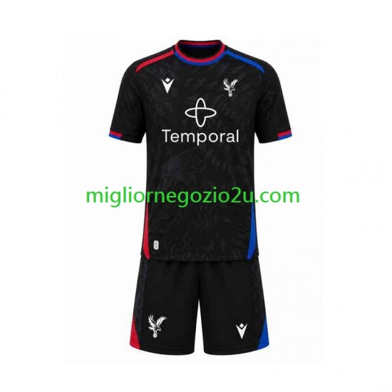 Maglia Crystal Palace Bambino Trasferta Divisa 2026-2027 Manica Corta