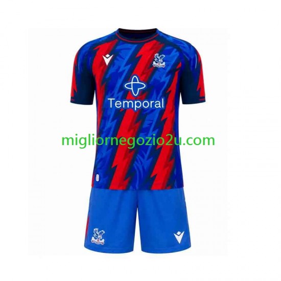 Maglia Crystal Palace Bambino Terza Divisa 2026-2027 Manica Corta