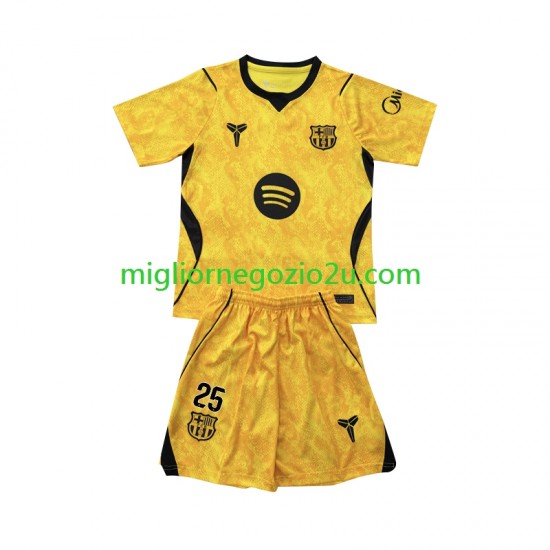 Maglia FC Barcelona Dominik Livakovic 25 Portiere Bambino Quarta Divisa 2026-2027 Manica Corta