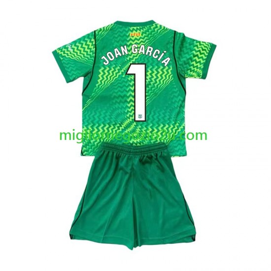 Maglia FC Barcelona Joan Garcia 1 Portiere Bambino Casa Divisa 2026-2027 Manica Corta