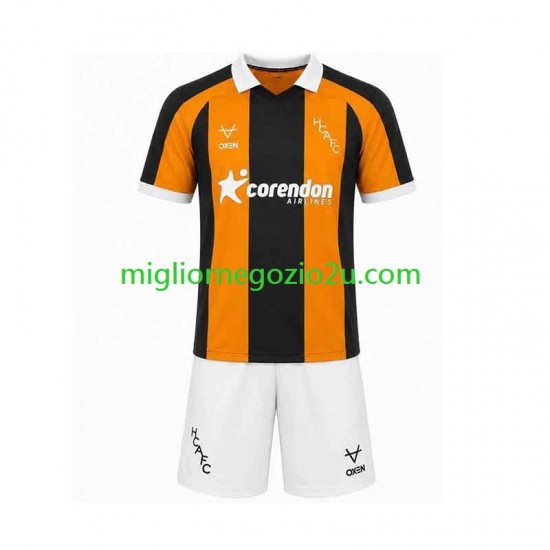 Maglia Hull City Bambino Casa Divisa 2026-2027 Manica Corta