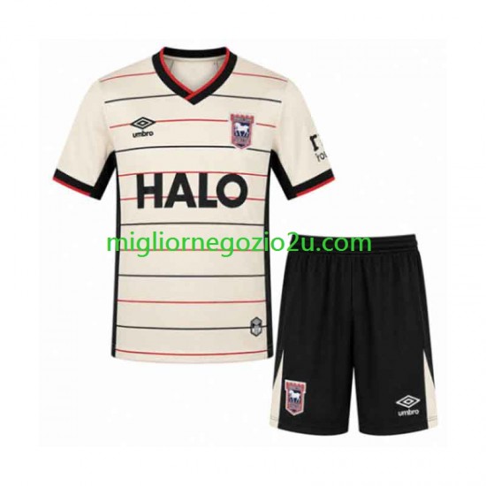 Maglia Ipswich Town Bambino Trasferta Divisa 2026-2027 Manica Corta