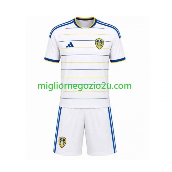 Maglia Leeds United Bambino Casa Divisa 2026-2027 Manica Corta
