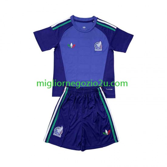 Maglia Messico Portiere Bambino Trasferta Divisa 2026 Manica Corta