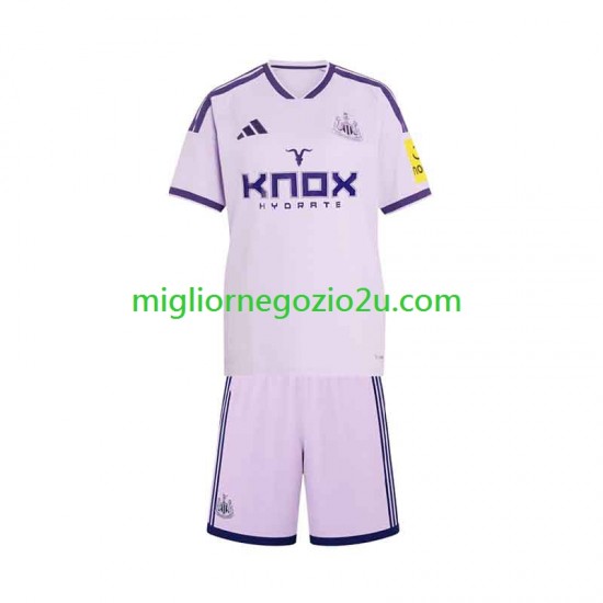 Maglia Newcastle United Bambino Terza Divisa 2026-2027 Manica Corta
