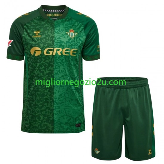 Maglia Real Betis Bambino Trasferta Divisa 2026-2027 Manica Corta