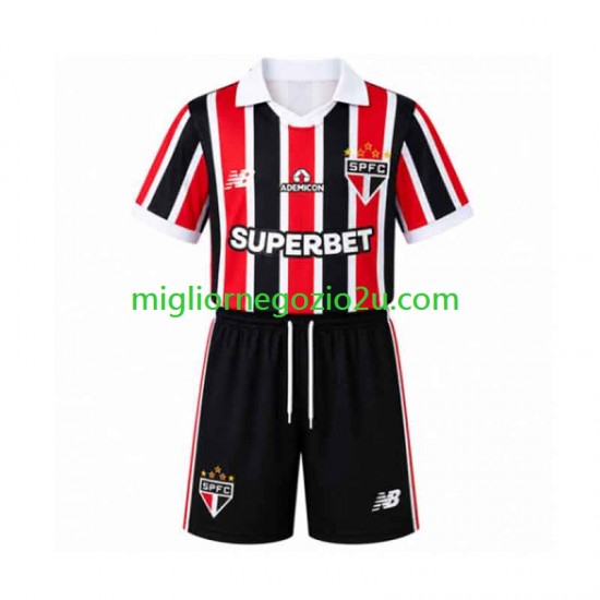 Maglia Sao Paulo Bambino Trasferta Divisa 2026-2027 Manica Corta
