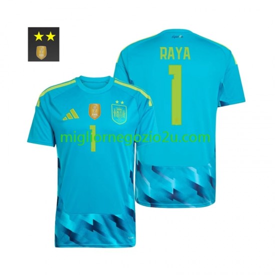 Maglia Spagna David Raya 1 Portiere Uomo Casa Divisa 2026-2027 Manica Corta