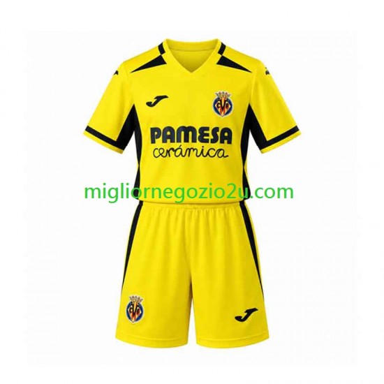 Maglia Villarreal CF Bambino Casa Divisa 2026-2027 Manica Corta