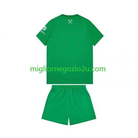 Maglia West Ham United Portiere Bambino Casa Divisa 2026-2027 Manica Corta