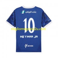 Maglia Al Hilal Neymar JR 10 Uomo Casa Divisa 2024-2025 Manica Corta