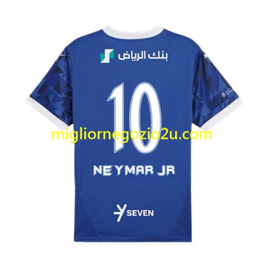 Maglia Al Hilal Neymar JR 10 Uomo Casa Divisa 2024-2025 Manica Corta