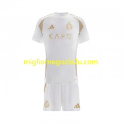 Maglia Al Nassr Bambino Terza Divisa 2024-2025 Manica Corta
