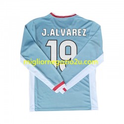 Maglia Atlético Madrid Julian Alvarez 19 Uomo Trasferta Divisa 2024-2025 Manica Lunga