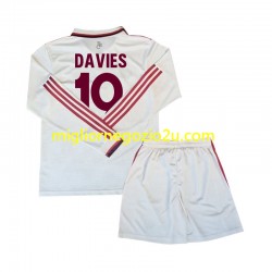 Maglia FC Bayern München Davies 19 Bambino Terza Divisa 2024-2025 Manica Lunga
