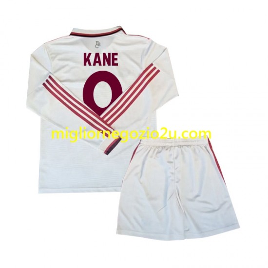 Maglia FC Bayern München Kane 9 Bambino Terza Divisa 2024-2025 Manica Lunga
