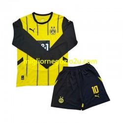 Maglia Borussia Dortmund Julian Brandt 10 Bambino Casa Divisa 2024-2025 Manica Lunga