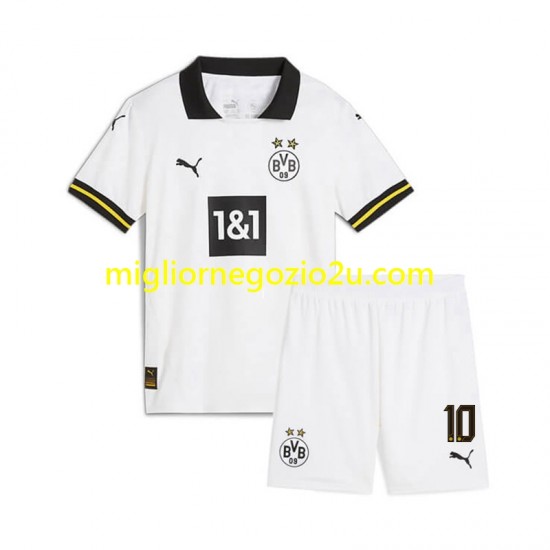 Maglia Borussia Dortmund Julian Brandt 10 Bambino Terza Divisa 2024-2025 Manica Corta