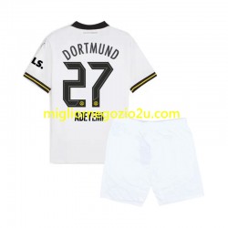 Maglia Borussia Dortmund Karim Adeyemi 27 Bambino Terza Divisa 2024-2025 Manica Corta