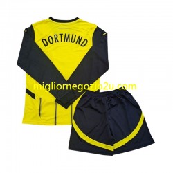 Maglia Borussia Dortmund Bambino Casa Divisa 2024-2025 Manica Lunga