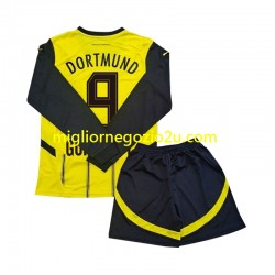 Maglia Borussia Dortmund Serhou Guirassy 9 Bambino Casa Divisa 2024-2025 Manica Lunga