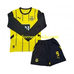 Maglia Borussia Dortmund Serhou Guirassy 9 Bambino Casa Divisa 2024-2025 Manica Lunga