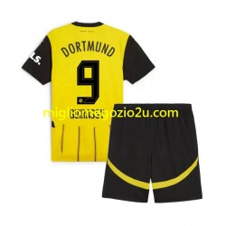 Maglia Borussia Dortmund Serhou Guirassy 9 Bambino Casa Divisa 2024-2025 Manica Corta