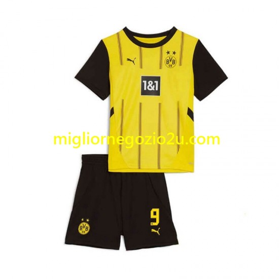Maglia Borussia Dortmund Serhou Guirassy 9 Bambino Casa Divisa 2024-2025 Manica Corta