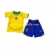Maglia Brasile Retro Bambino Casa Divisa 2004 Manica Corta