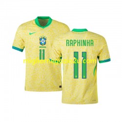 Maglia Brasile RAPHINHA 11 Uomo Casa Divisa 2024 Manica Corta