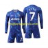 Maglia Chelsea Neto 7 Bambino Casa Divisa 2024-2025 Manica Lunga