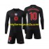 Maglia FC Barcelona Ronaldinho 10 Bambino Trasferta Divisa 2024-2025 Manica Lunga