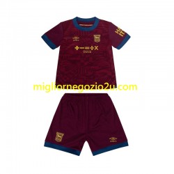 Maglia Ipswich Town Bambino Trasferta Divisa 2024-2025 Manica Corta