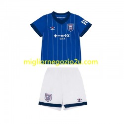 Maglia Ipswich Town Bambino Casa Divisa 2024-2025 Manica Corta
