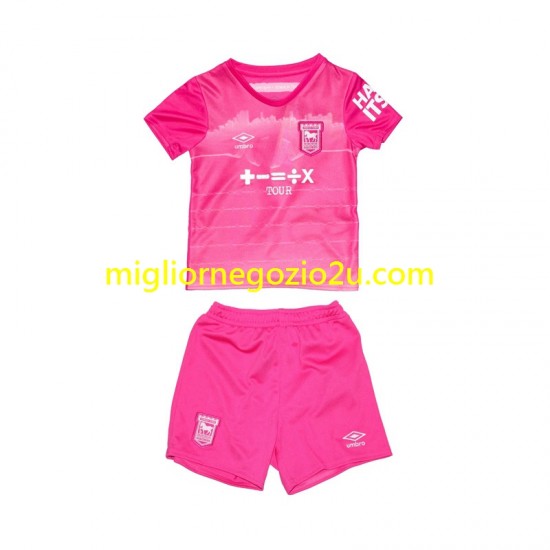 Maglia Ipswich Town Bambino Terza Divisa 2024-2025 Manica Corta