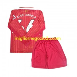 Maglia Liverpool Alexander-Arnold 66 Bambino Casa Divisa 2024-2025 Manica Lunga