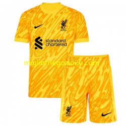Maglia Liverpool Portiere Bambino Quarta Divisa 2024-2025 Manica Corta
