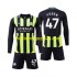 Maglia Manchester City Phil Foden 47 Bambino Trasferta Divisa 2024-2025 Manica Lunga