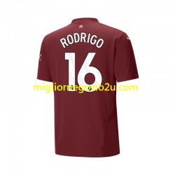 Maglia Manchester City RODRIGO 16 Uomo Terza Divisa 2024-2025 Manica Corta