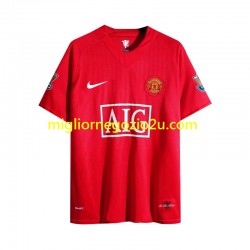 Maglia Manchester United 2007 Retro Uomo Casa Divisa Manica Lunga