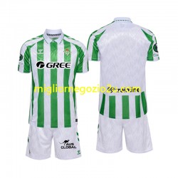 Maglia Real Betis Bambino Casa Divisa 2024-2025 Manica Corta