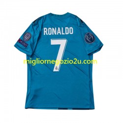 Maglia Real Madrid Cristiano Ronaldo 7 2017 Retro Bambino Terza Divisa Manica Corta