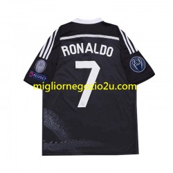 Maglia Real Madrid Cristiano Ronaldo 7 2014 Retro Uomo Terza Divisa Manica Corta