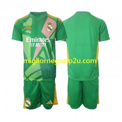 Maglia Real Madrid Portiere Bambino Terza Divisa 2024-2025 Manica Corta