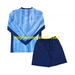 Maglia Tottenham Spurs Bambino Trasferta Divisa 2024-2025 Manica Lunga
