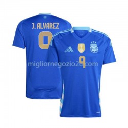 Maglia Argentina Julian Alvarez 9 Uomo Trasferta Divisa 2024 Manica Corta